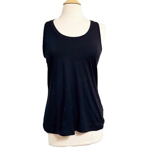 Athleta Womens Raceback Black Tank Camisole Sleeveless Top Blouse Shirt Large